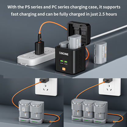 ZGCINE BT-LPE6NH Camera Battery for Canon Camera (2400mAh Grey)