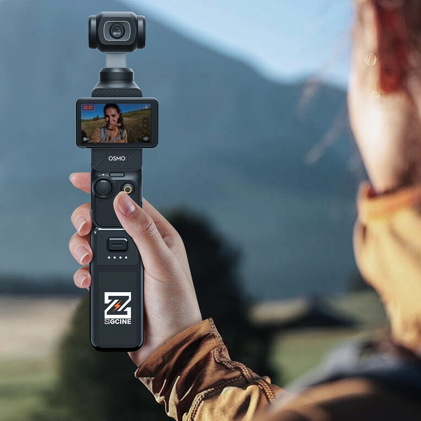 PK-H01S Battery Grip for DJI OSMO Pocket3/4,Xtra Muse Camera