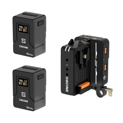 Cinema Set 1 with HS2 Hot Swap Sharkfin V Mount Plate and 2 V99 Pro V-mount batteries