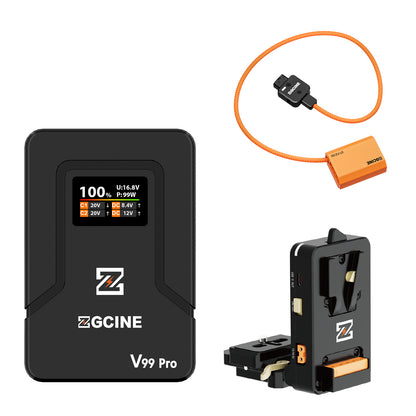 Creator Set Combo 4 with VM-VP4 Quick-release V Mount Plate+ V99Pro V Mount Battery +DT-FZ100 dummy battery