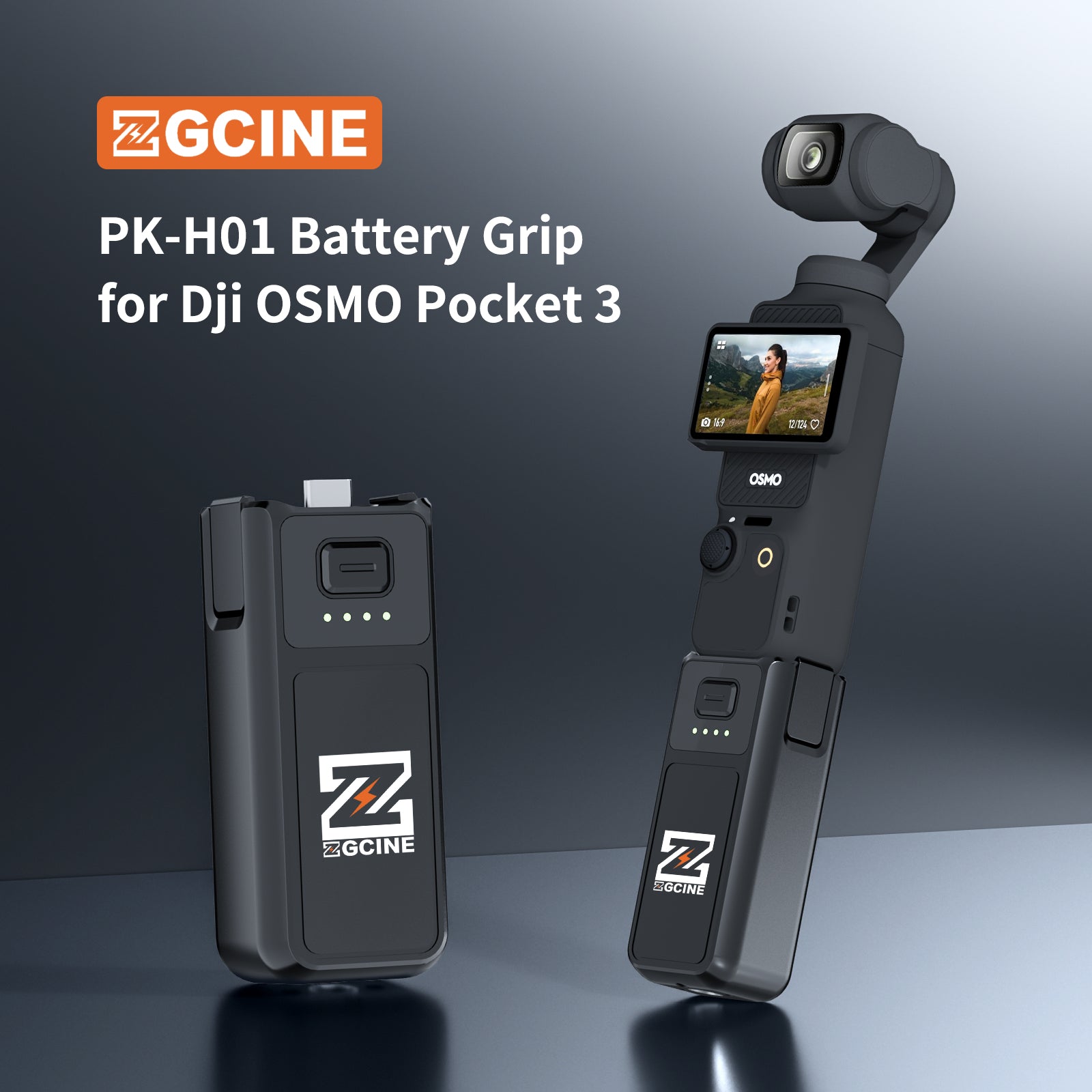 PK-H01 Battery Grip for DJI OSMO Pocket3 Camera – ZGCINE