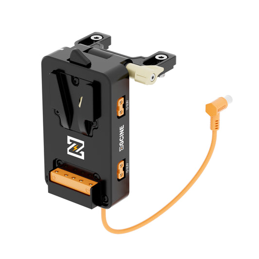 VM-VP5 V-Mount Plate whit Regulated 19.5V output for Sony FX6 camera with PD and D-Tap output, supports BPU built-in battery hot swap.