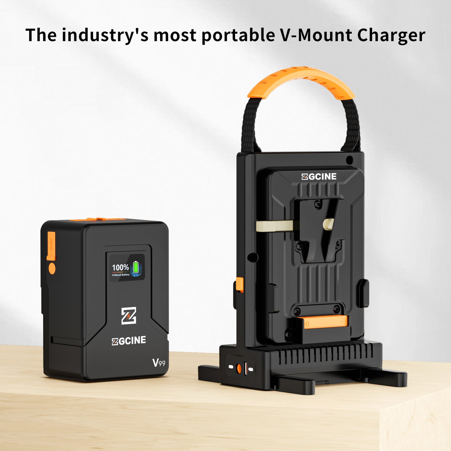 ZGCINE VM-C2 Dual Charger Kit for V-Mount Battery Charger, Support hot Switching Output