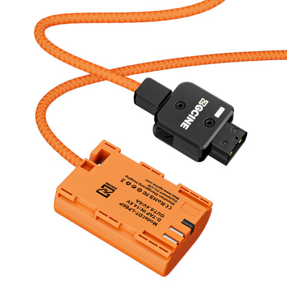 ZGCINE Dtap to LPE6P for Canon Dummy Battery Cable  for Canon EOS R5 Mark II,R6 Mark II