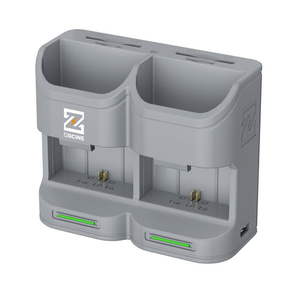 PC2-LPE6P Kit2 Travel Charging Case Kit with 2-Pack high-capacity LP-E6P Battery(2600mAh Grey）