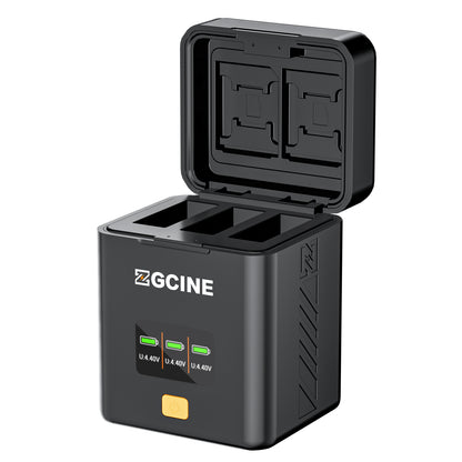 PS-OMC3 3-way Charging Case for Dji OSMO Aciton3/4/5/6 and Osmo360 Battery