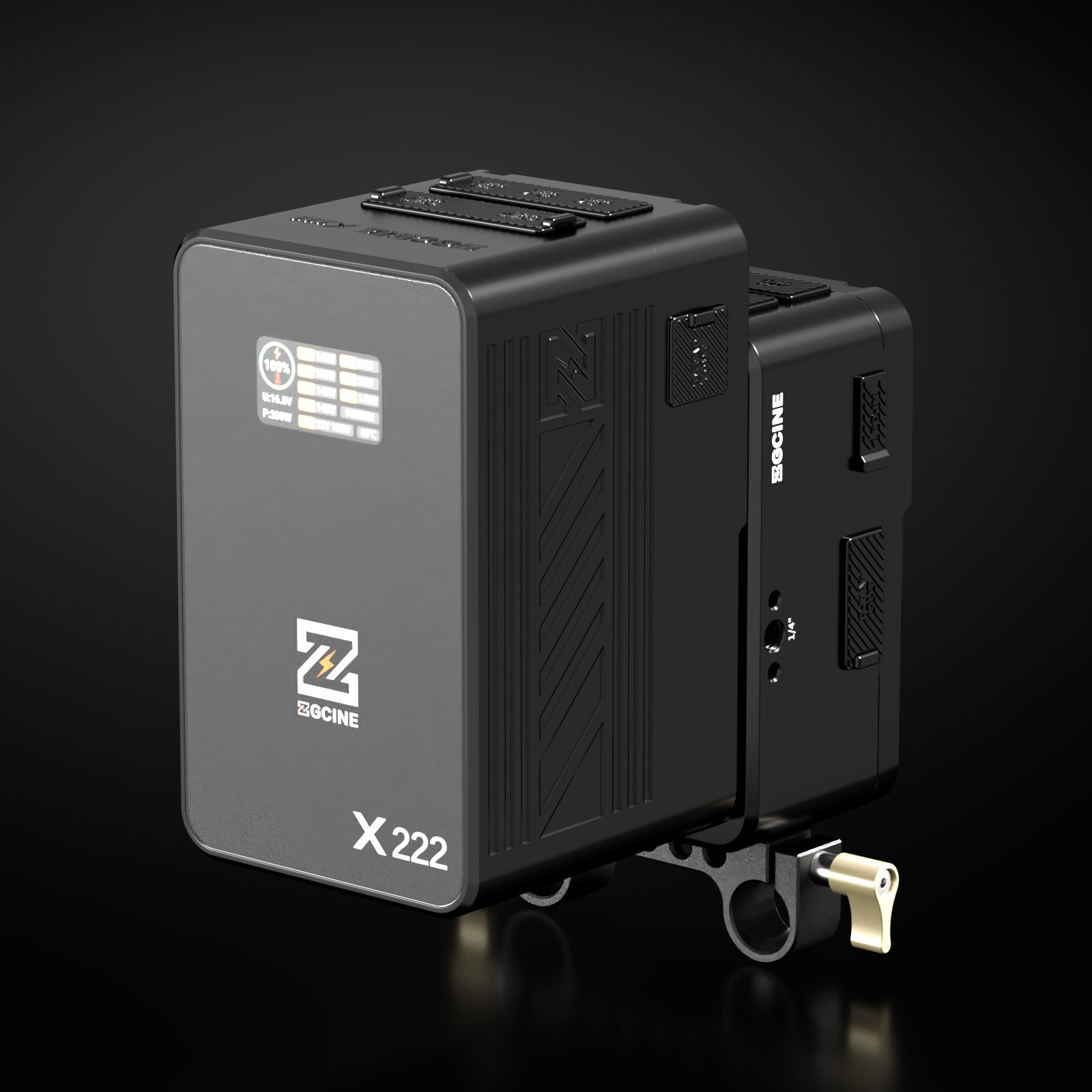 Cinema Set 2 with HS1 Hot Swap V Mount Plate and a ZG-X222 V-mount