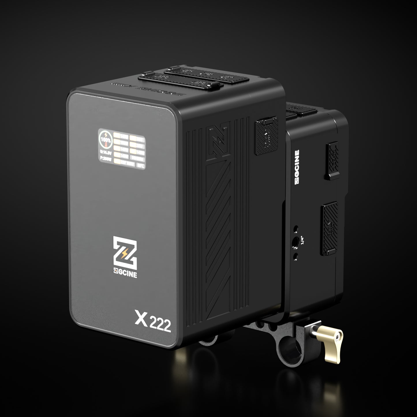 Cinema Set 2 with HS1 Hot Swap V Mount Plate and a ZG-X222 V-mount battery