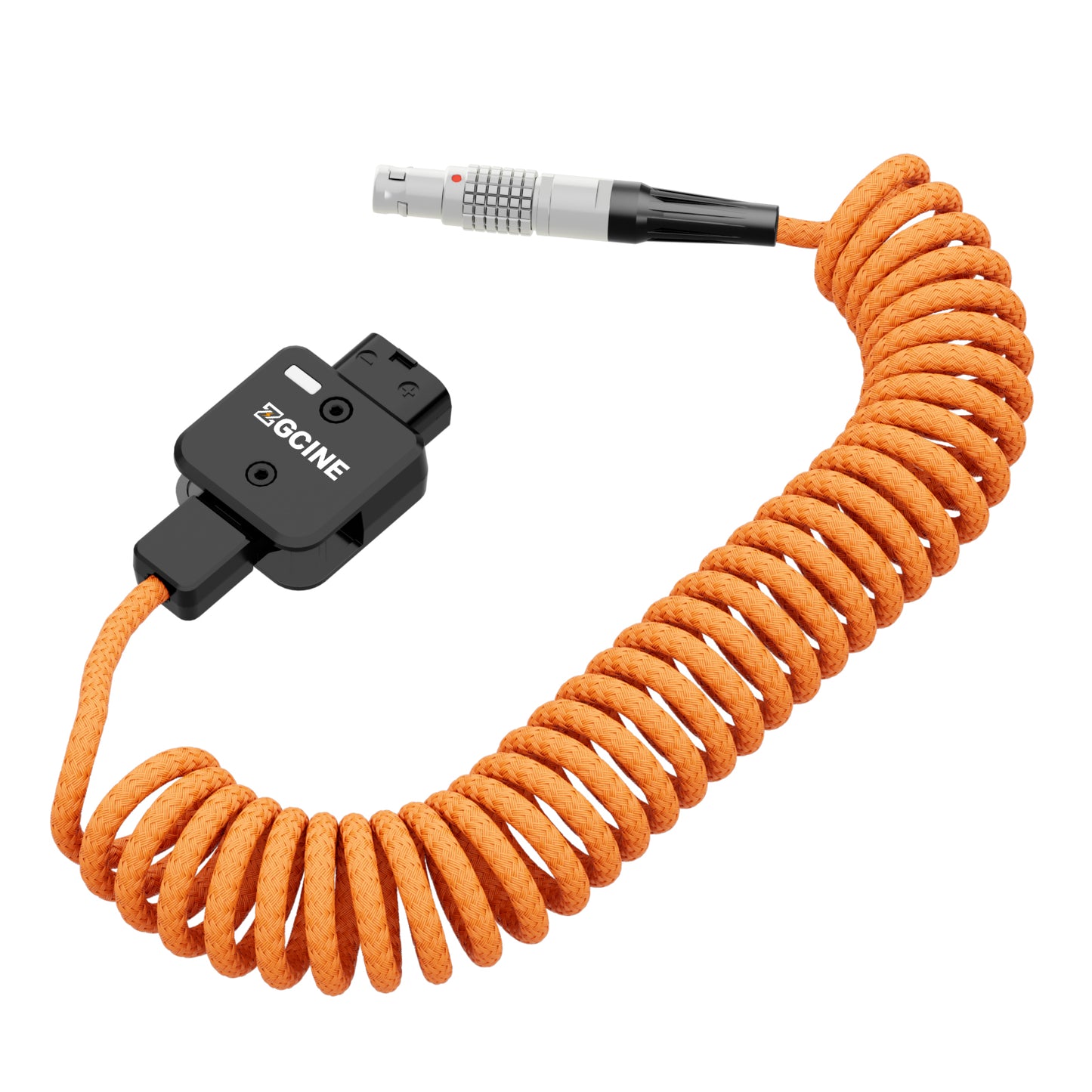 ZGCINE DT-LMS DTap to Lemo 2Pin Male Power Cable for Select RED ARRI and SONY Camera(Lemo Straight)