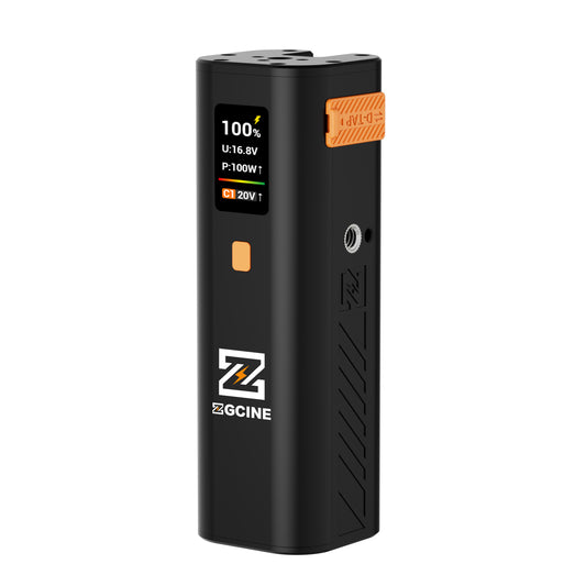 ZG-H50 Mini Battery Grip 50wh/14.8V,support PD and D-Tap Port,With OLED Display for Video light,Gopro,Cell phone and other Equipment.