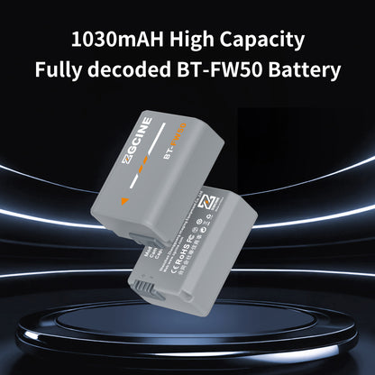 ZGCINE BT-FW50 Camera Battery for SONY Camera (1030mAh Grey)