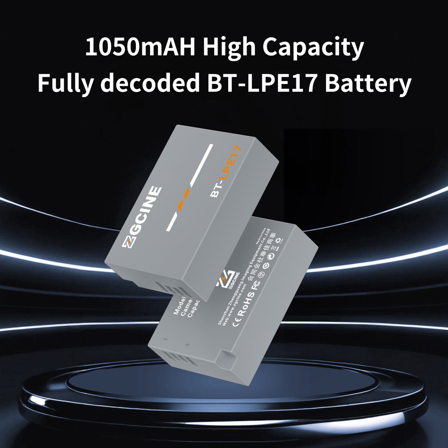 ZGCINE BT-LPE17 Camera Battery for Cano Camera (1030mAh Grey)