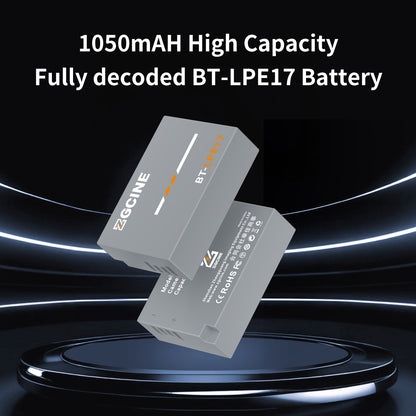 ZGCINE BT-LPE17 Camera Battery for Cano Camera (1030mAh Grey)