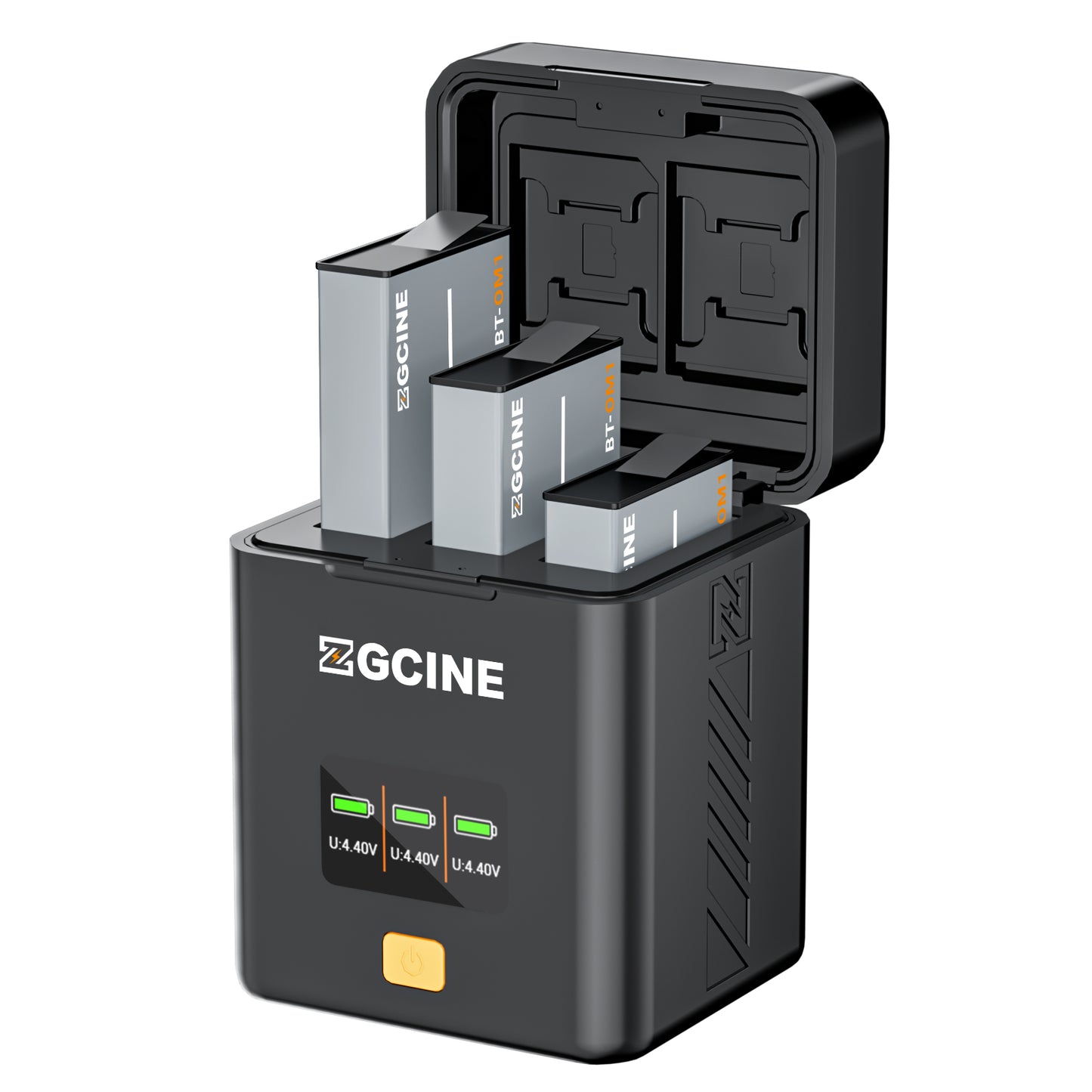 PS-OMC3 3-way Charging Case for Dji OSMO Aciton3/4/5/6 and Osmo360 Battery