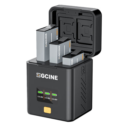 PS-OMC3 3-way Charging Case for Dji OSMO Aciton3/4/5/6 and Osmo360 Battery