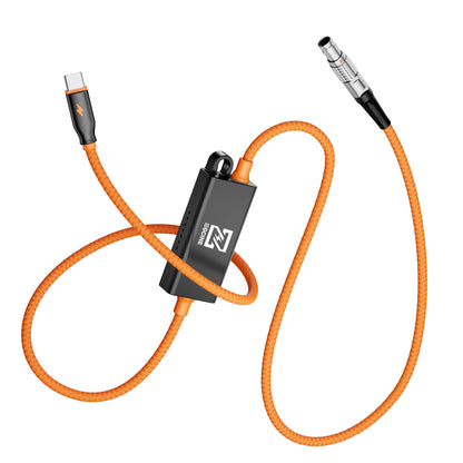 LEMO Straight 2Pin to USBC PD Power Cable for ARRI, RED, Teradek, SmallHD, Z-CAM, DJI Ronin, TILTA