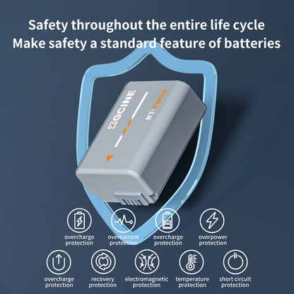 ZGCINE BT-FW50 Camera Battery for SONY Camera (1030mAh Grey)