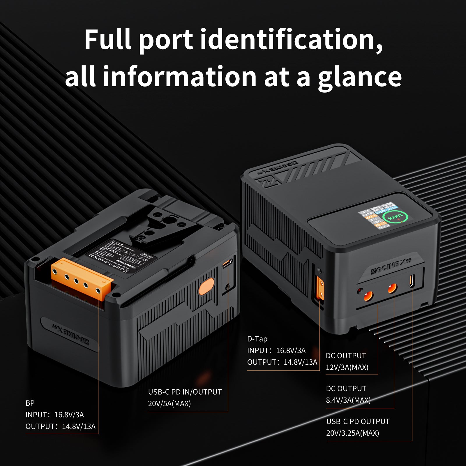 ZG-X222 a 222WH v-mount battery with 140w PD USB-C ZG-X222 a 222WH v-mount battery with 140w PD USB-C