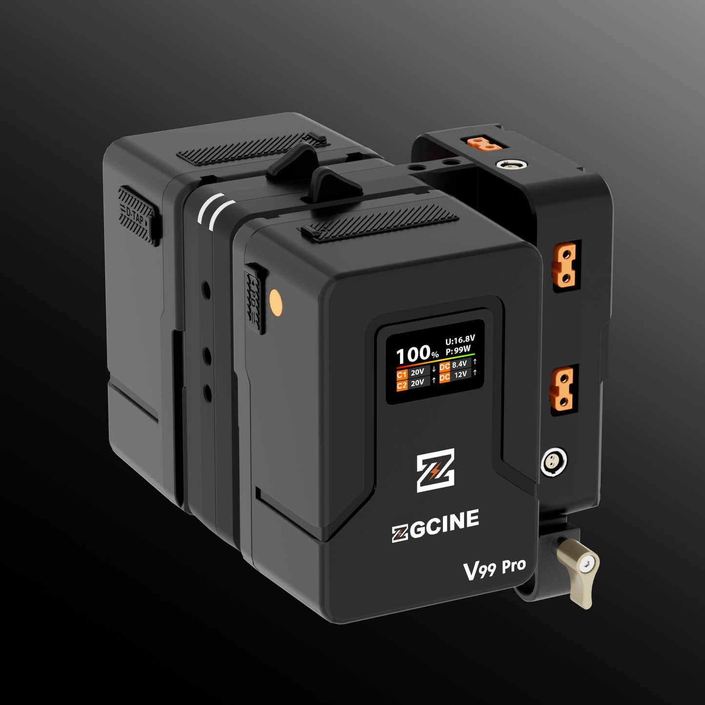 Cinema Set 1 with HS2 Hot Swap Sharkfin V Mount Plate and 2 V99 Pro V-mount batteries