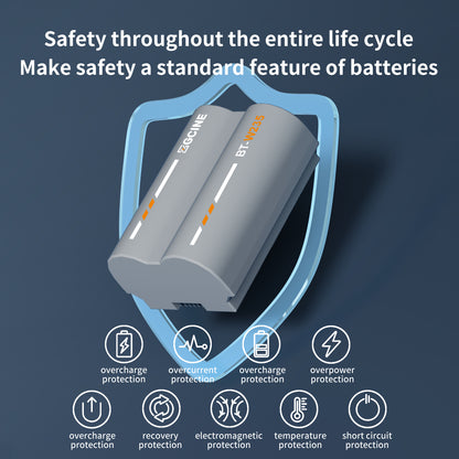 ZGCINE BT-W235 Camera Battery for Fujifilm Camera (2400mAh Grey)