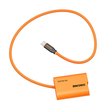 ZGCINE USB-C PD to BLK22 for Panasonic Lumix Dummy Battery Cable(braided wire)