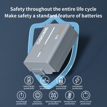 ZGCINE BT-EL25 Camera Battery for NikonZ30, Z50,and Zfc Cameras (1280mAh Grey)