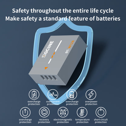 ZGCINE BT-W126 Camera Battery for Fujifilm Camera (1050mAh Grey)