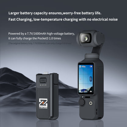 PK-H01 Battery Grip for DJI OSMO Pocket3 Camera