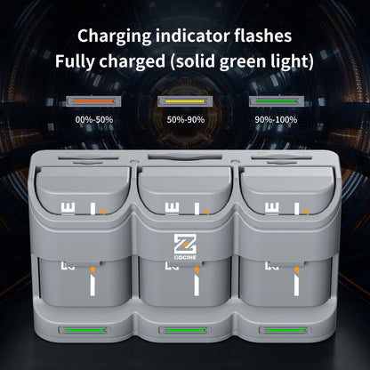 PC3-LPE6 Travel Charging Case for Canon LPE6/NH/E6P Battery(Grey）