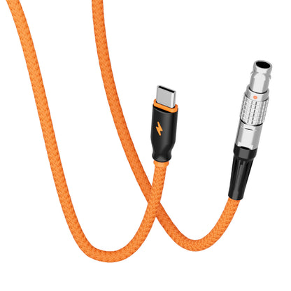 LEMO Straight 2Pin to USBC PD12V Power Cable for Teradek,SmallHD,Z-CAM