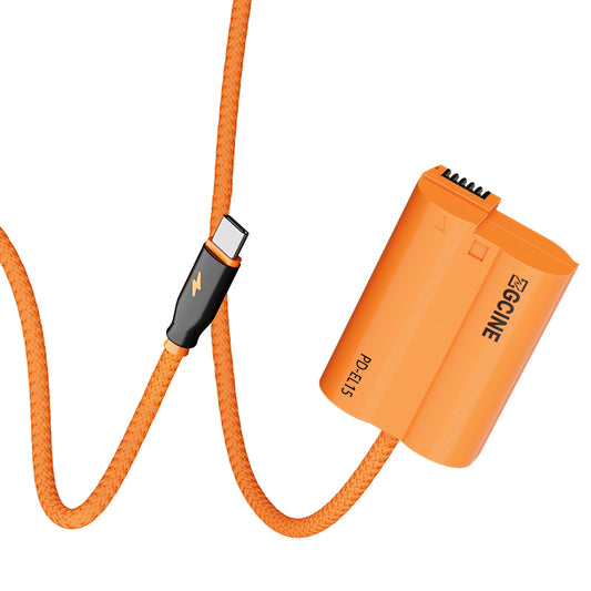 ZGCINE USB-C PD to EL15 for Nikon Dummy Battery Cable(braided wire)