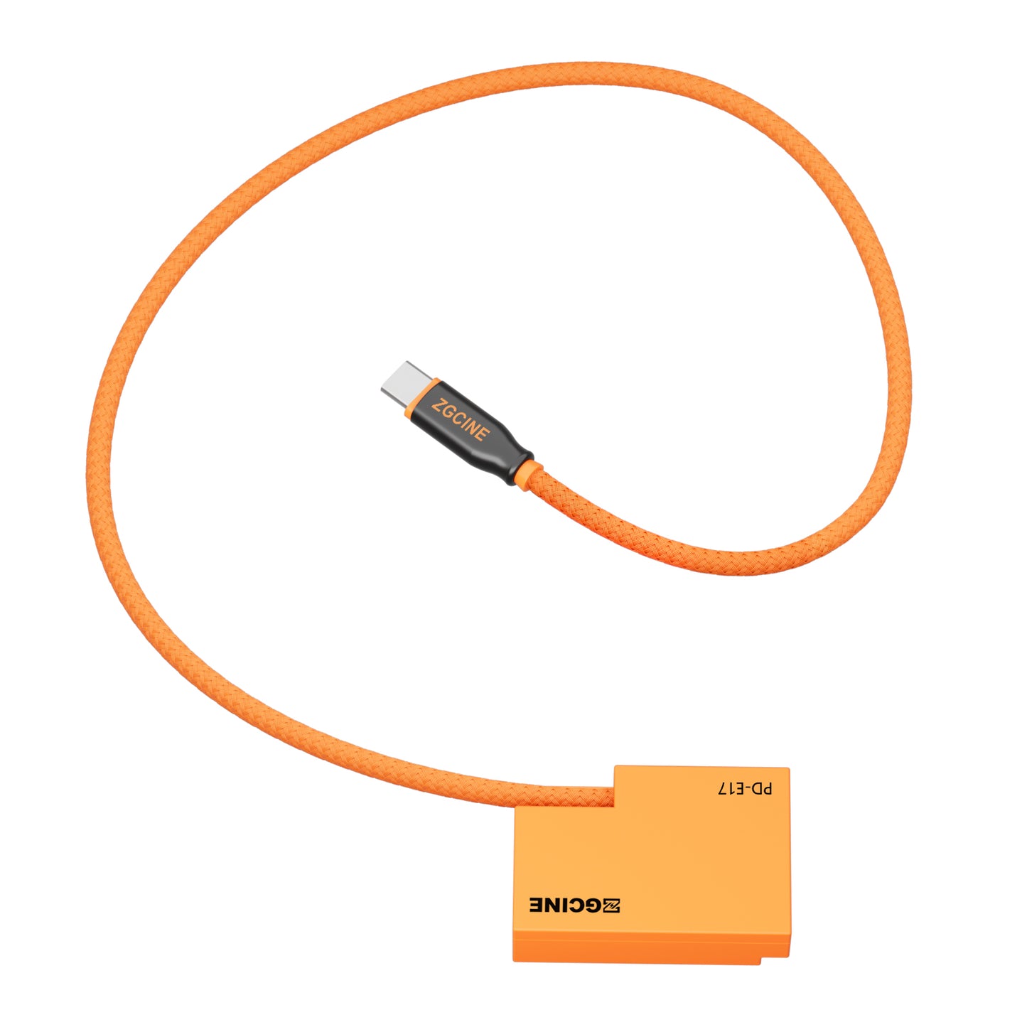 ZGCINE USB-C PD to LPE17 for Canon Dummy Battery Cable(braided wire）