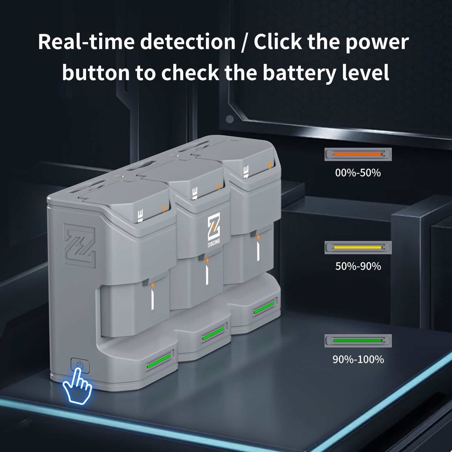 PC3-FZ100 Travel Charging Case for SONY NP-FZ100 Camera Battery(Grey）