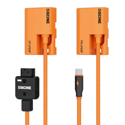 ZGCINE USB-C PD to LPE6P for Canon Dummy Battery Cable  for Canon EOS R5 Mark II,R6 Mark II