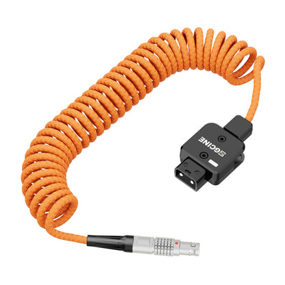 ZGCINE DT-LMS DTap to Lemo 2Pin Male Power Cable for Select RED ARRI and SONY Camera(Lemo Straight)