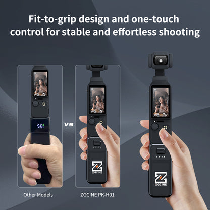 PK-H01S Battery Grip for DJI OSMO Pocket3/4,Xtra Muse Camera