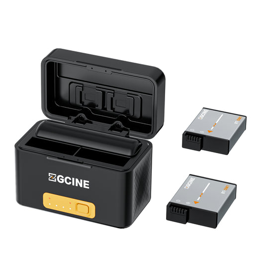 PS-OM1 Kit 2 with 2-Pack battery Charging case  for Dji OSMO Aciton3/4/5/6 and Osmo360 Battery