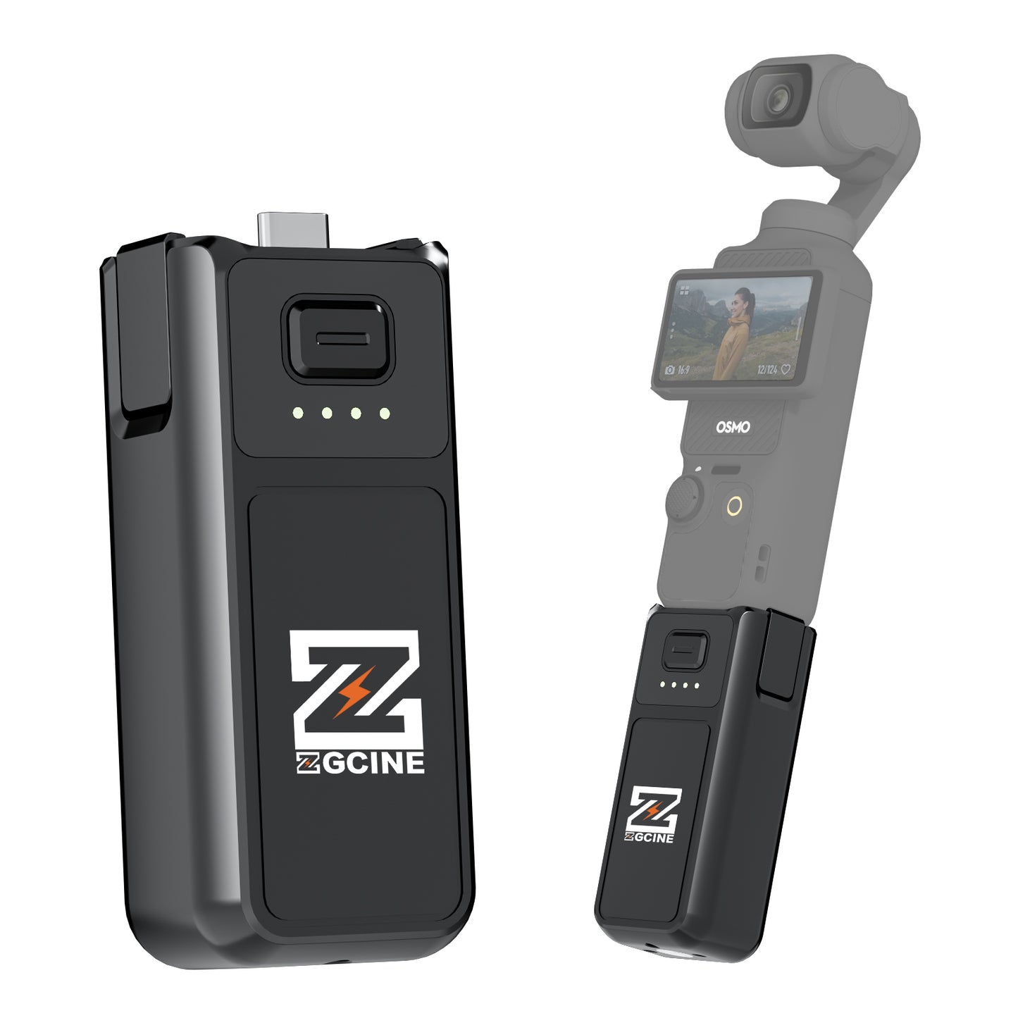 PK-H01S Battery Grip for DJI OSMO Pocket3/4,Xtra Muse Camera