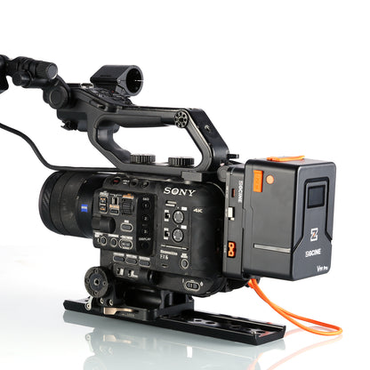 VM-VP5 V-Mount Plate whit Regulated 19.5V output for Sony FX6 camera with PD and D-Tap output, supports BPU built-in battery hot swap.