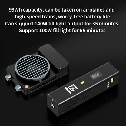 ZG-H110 Battery Grip Support USBC PD3.1 140W Input/Output With OLED Display