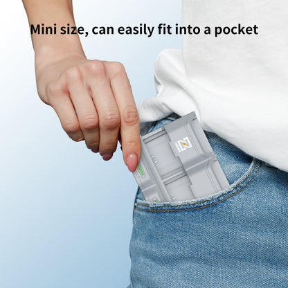 PC3-FZ100 Travel Charging Case for SONY NP-FZ100 Camera Battery(Grey）