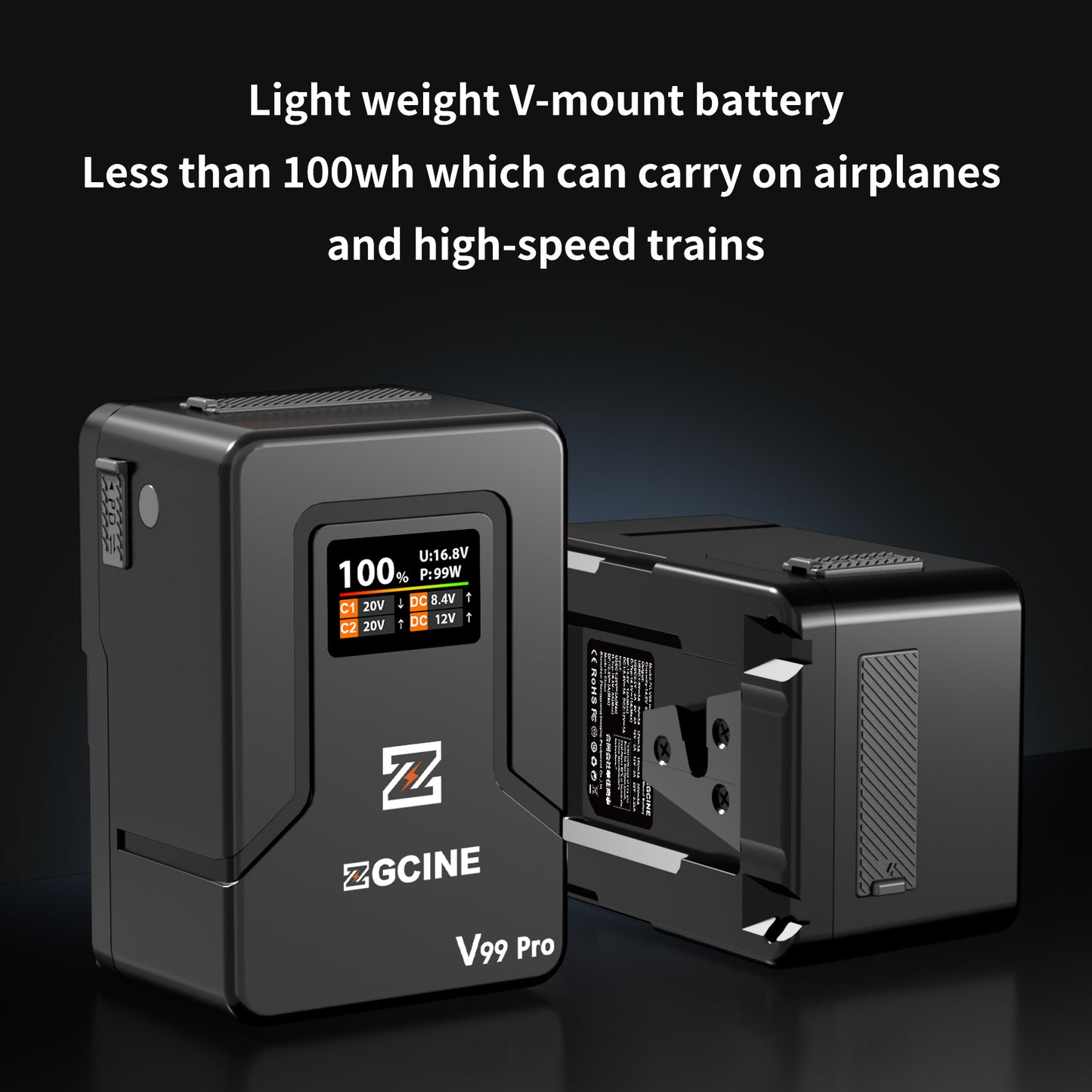 Creator Set Combo 1 with VM-VP4 Quick-release V Mount Plate+ V99Pro V Mount Battery