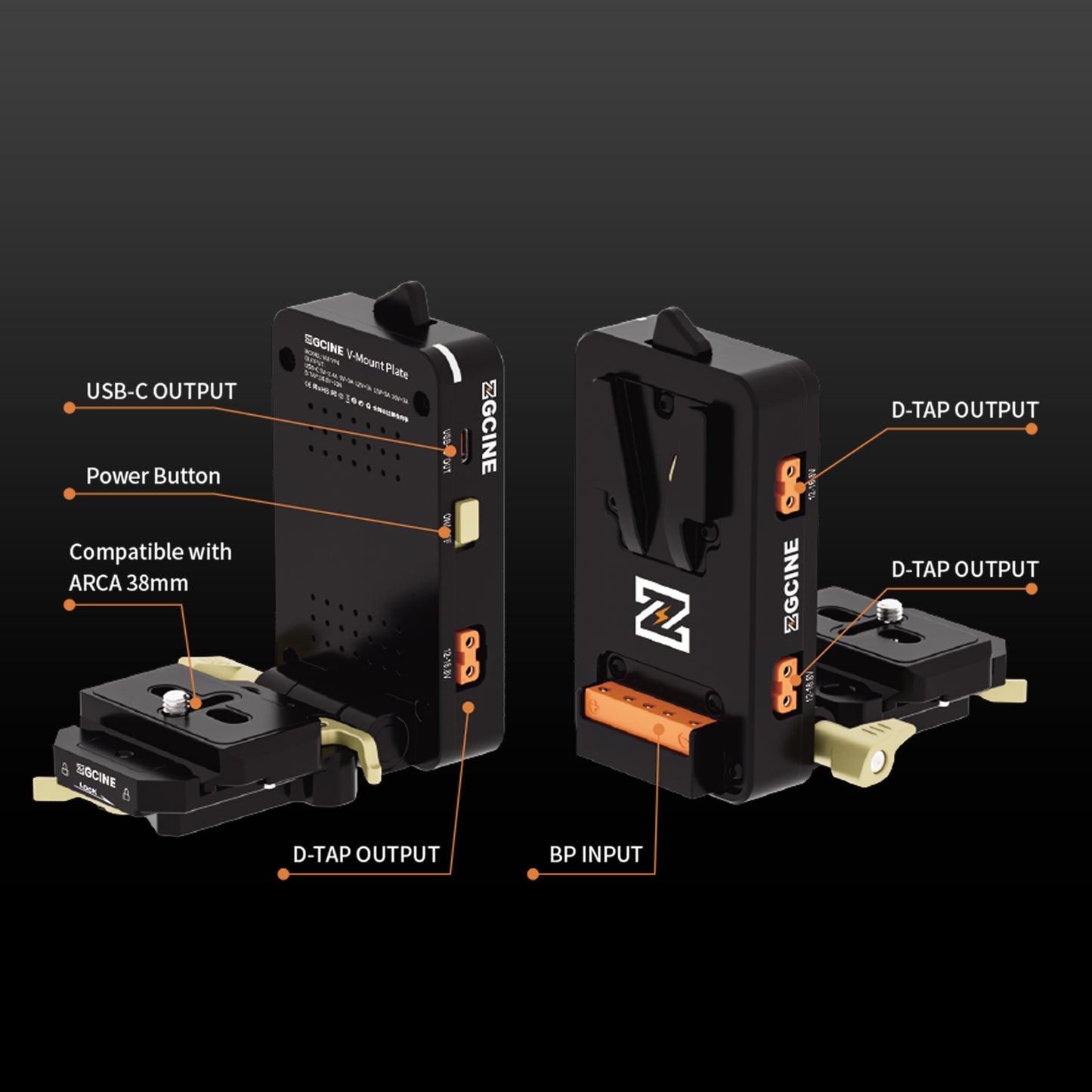 Creator Set Combo 1 with VM-VP4 Quick-release V Mount Plate+ V99Pro V Mount Battery