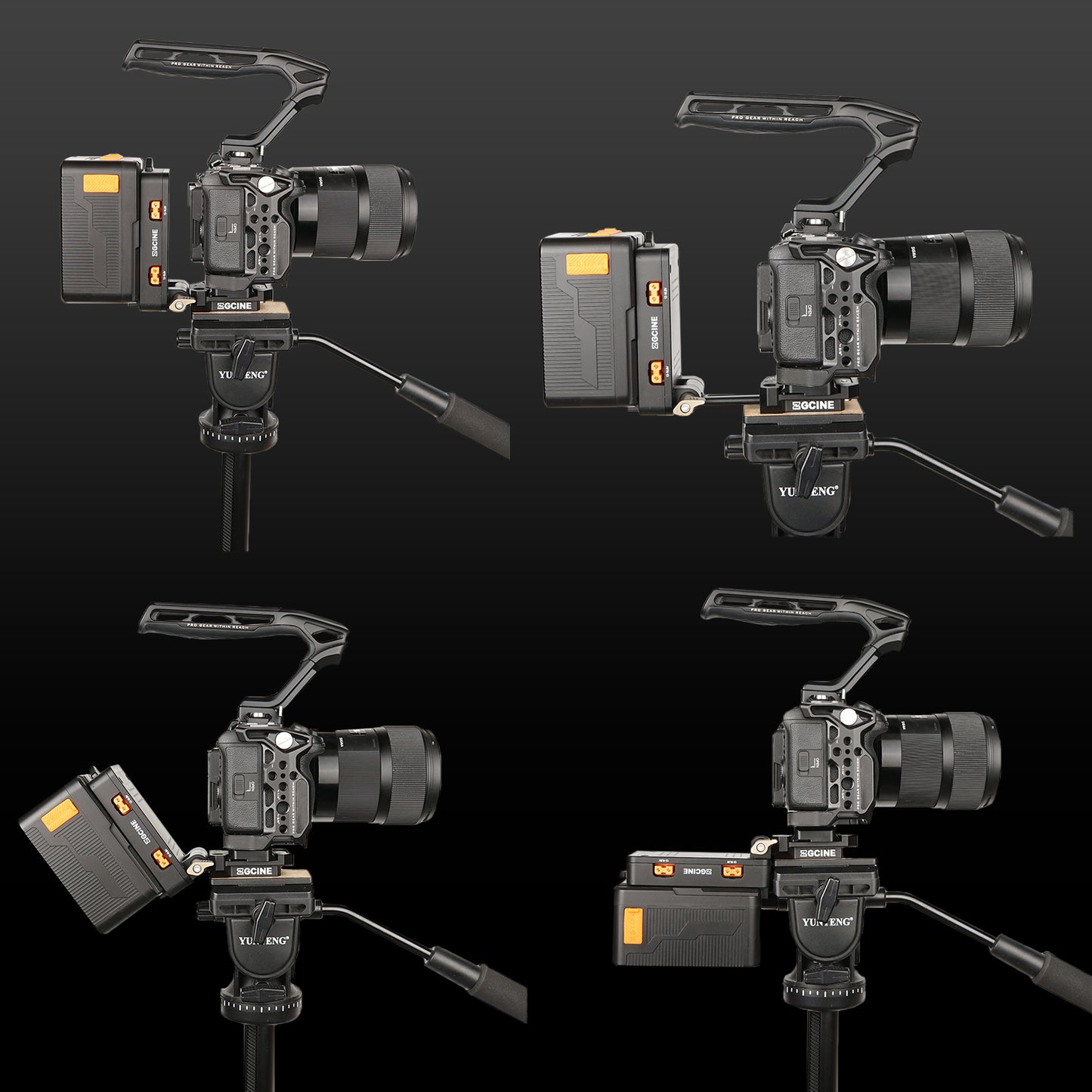 Creator Set Combo 4 with VM-VP4 Quick-release V Mount Plate+ V99Pro V Mount Battery +DT-FZ100 dummy battery