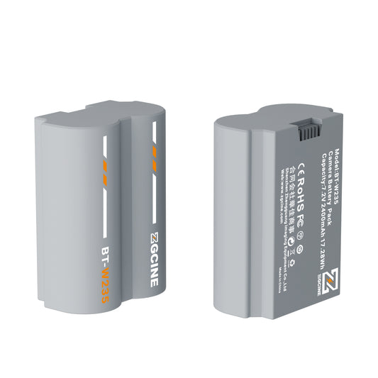 ZGCINE BT-W235 Camera Battery for Fujifilm Camera (2400mAh Grey)