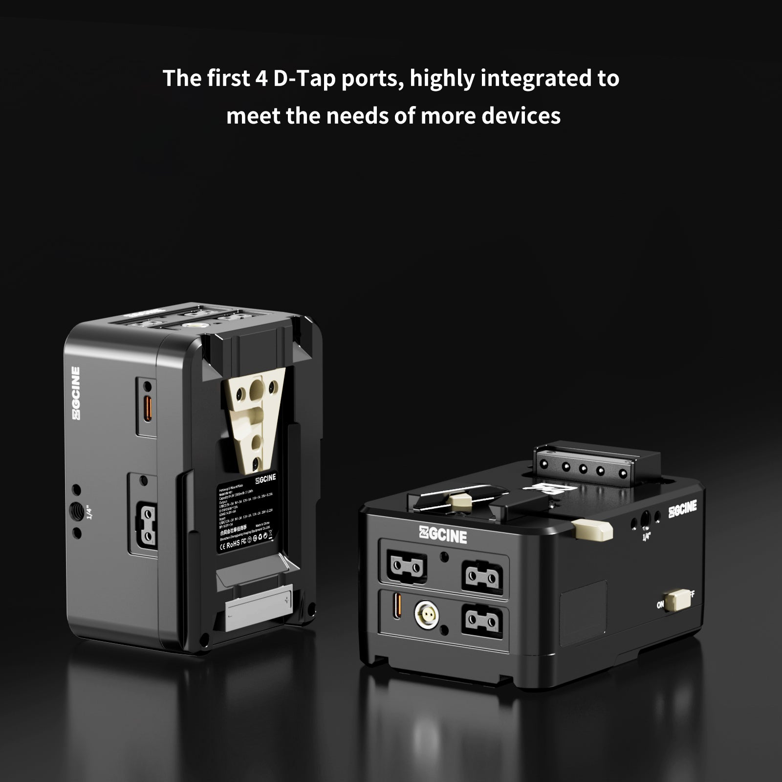 Cinema Set 2 with HS1 Hot Swap V Mount Plate and a ZG-X222 V-mount