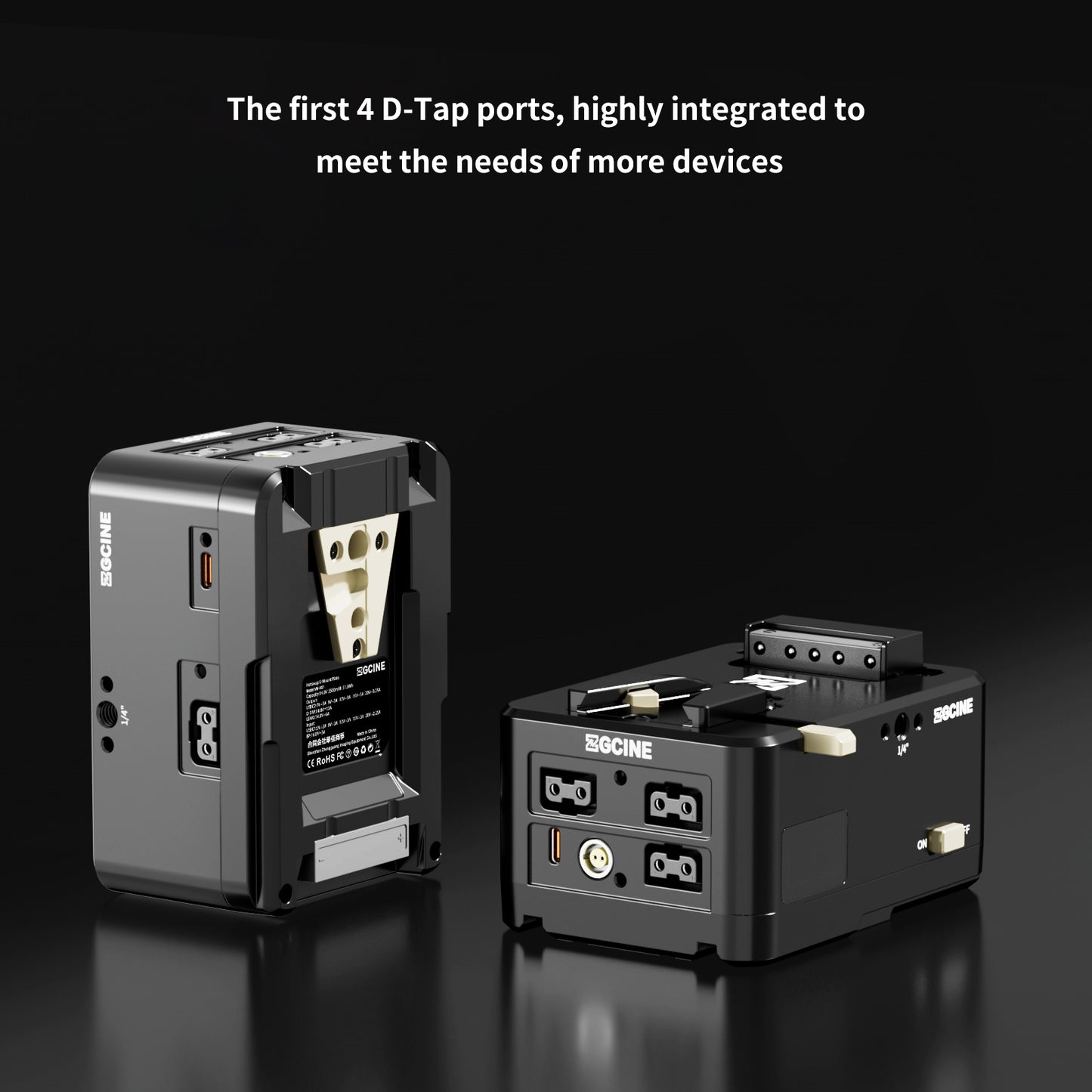 Cinema Set 2 with HS1 Hot Swap V Mount Plate and a ZG-X222 V-mount battery