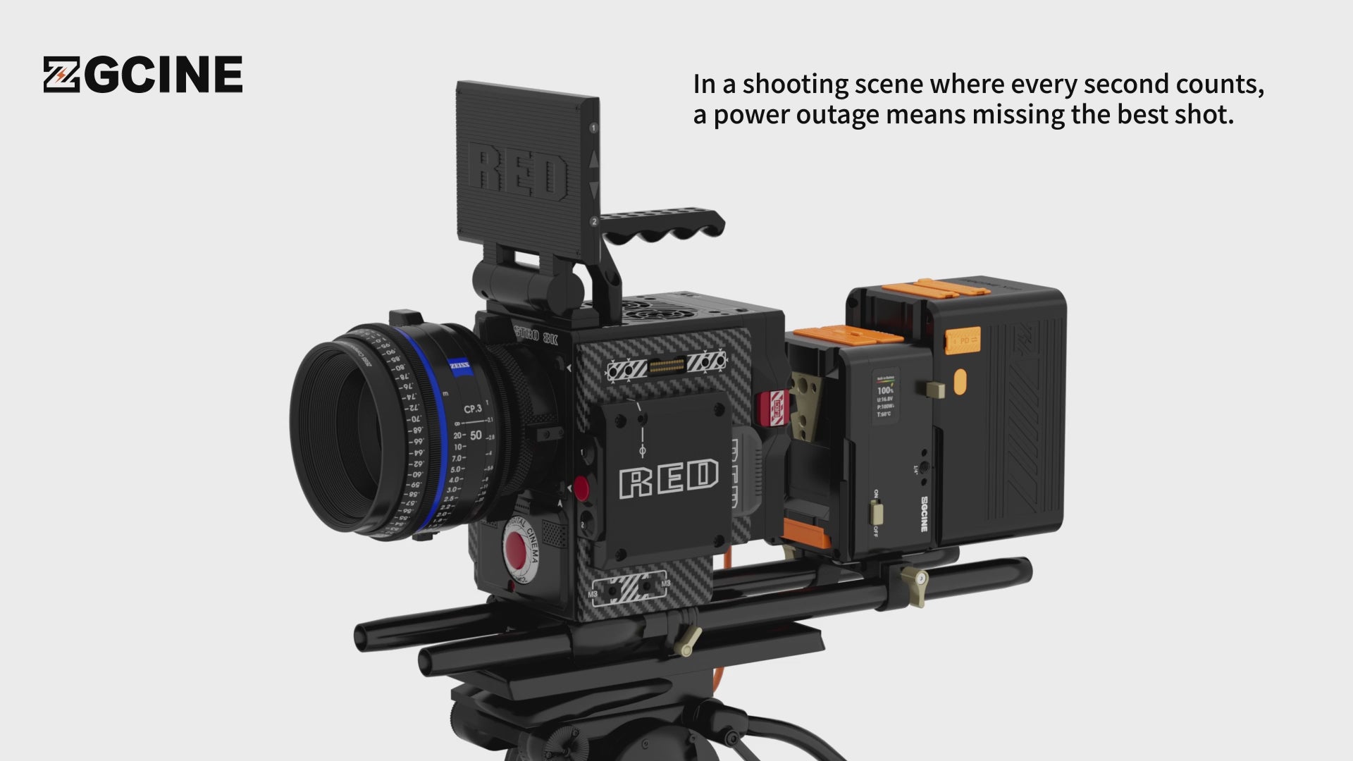 Cinema Set 2 with HS1 Hot Swap V Mount Plate and a ZG-X222 V-mount